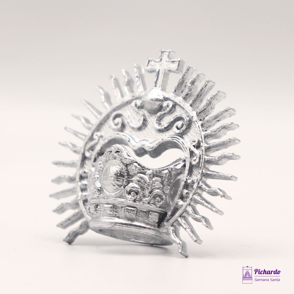 corona plata para virgen cabeza 18 mm