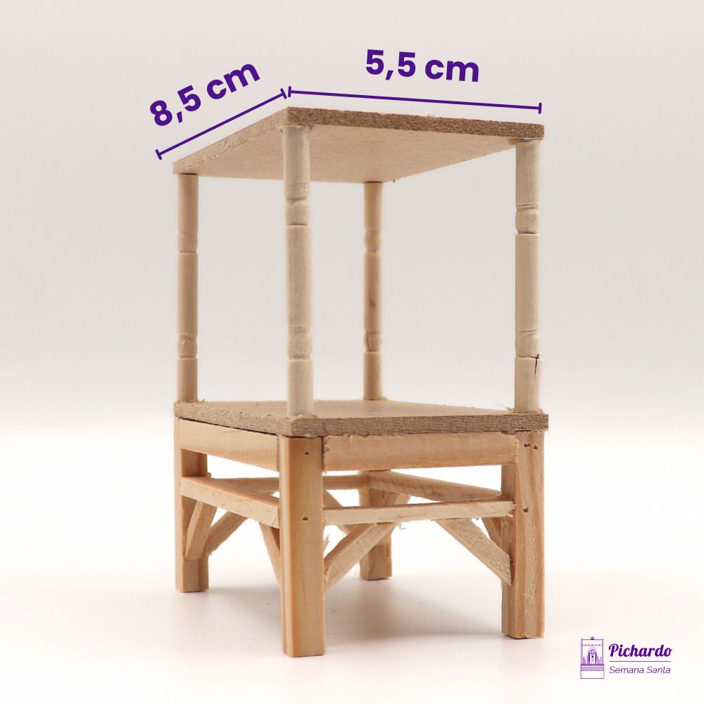 estructura de palio en miniatura 8 x 5 cm 4