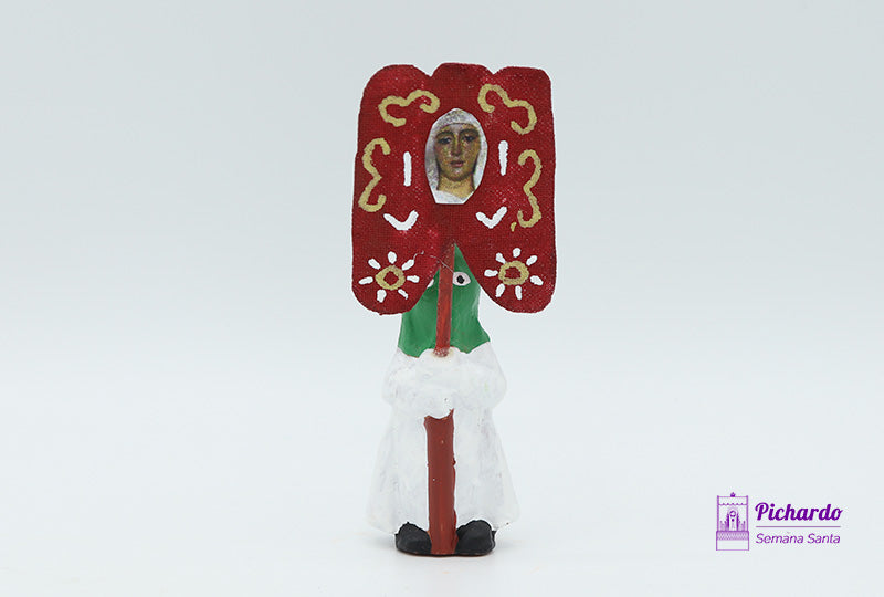 nazareno con estandarte virgen macarena miniatura