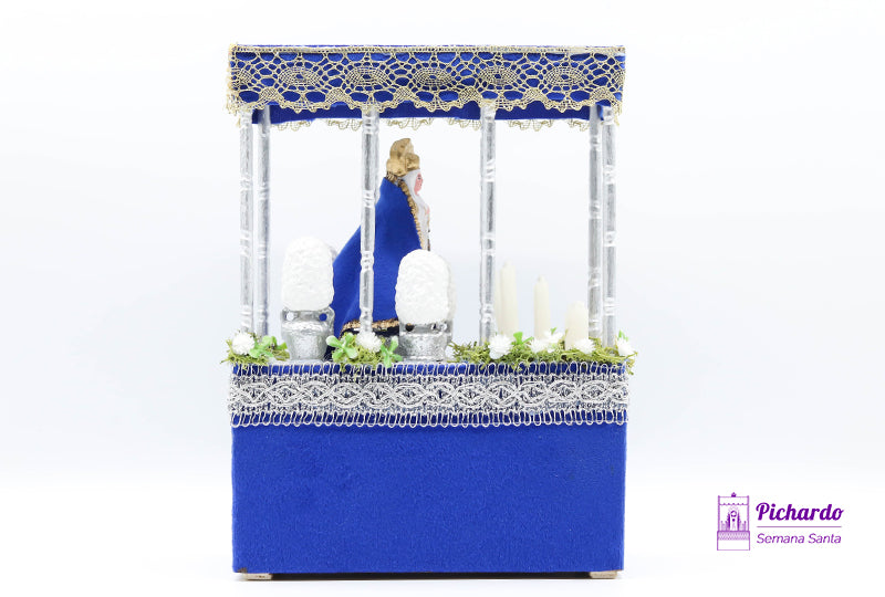 palio virgen azul miniatura manto corto 012PASVIRAZUG