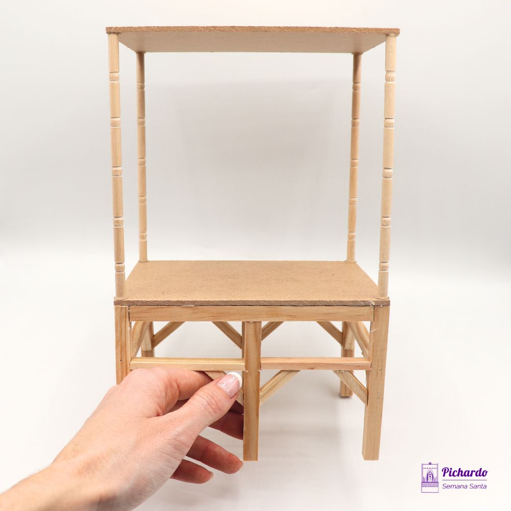 parihuela con techo palio en miniatura 12 x 16 cm 3