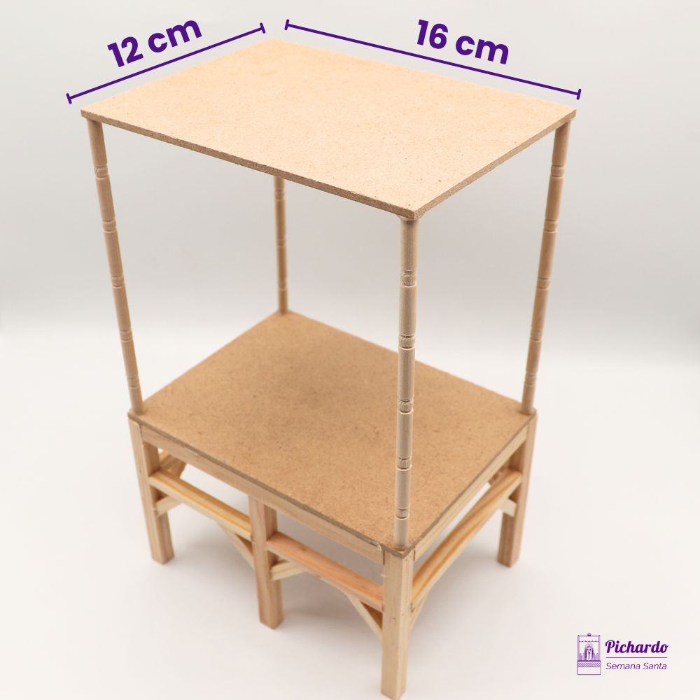 parihuela con techo palio en miniatura 12 x 16 cm 4