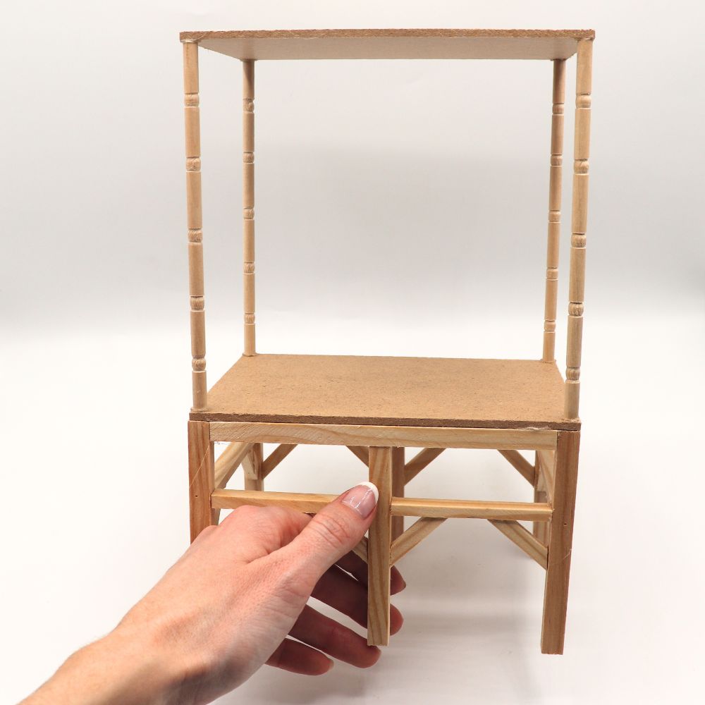 parihuela con techo palio miniatura 10 x 14 cm 3