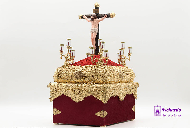 pasito cristo crucificado burdeos mini 014PASCRICRUG
