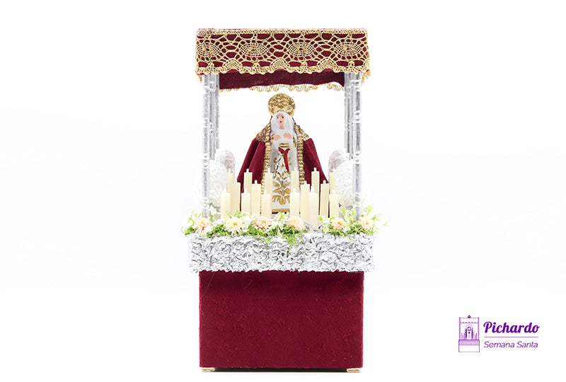 pasito palio virgen burdeos manto largo 010PASVIRBURGL