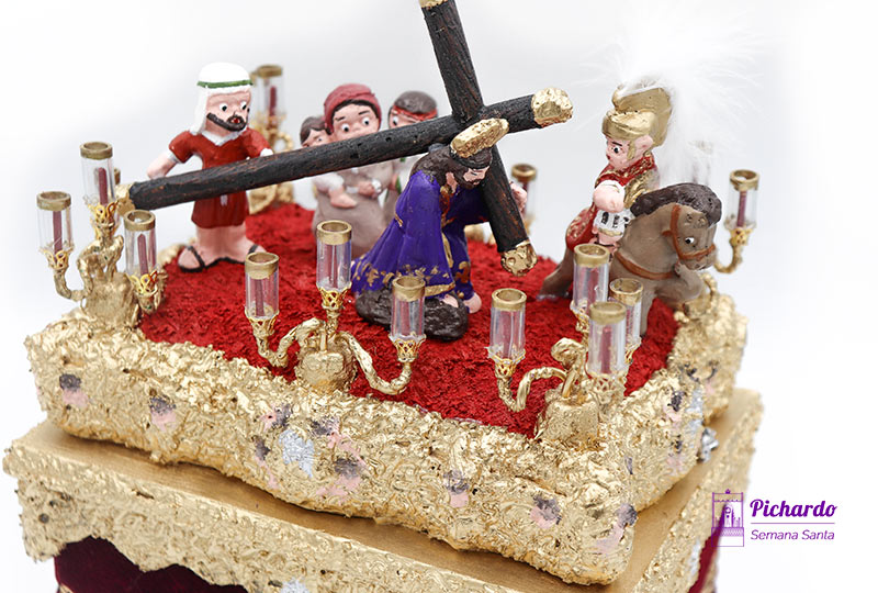 trono tres caidas sevilla miniatura