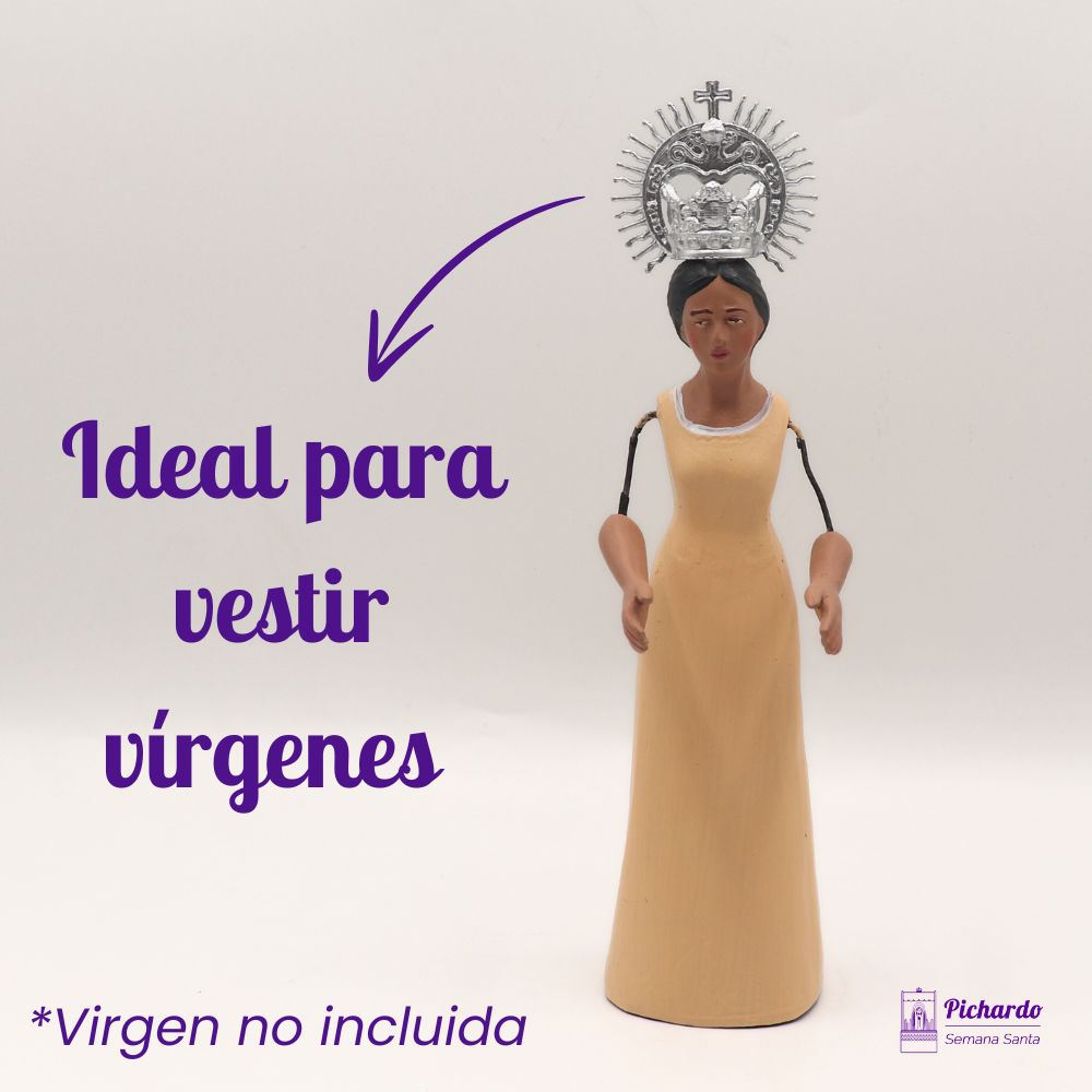 corona plata para vestir virgen 18 mm diametro