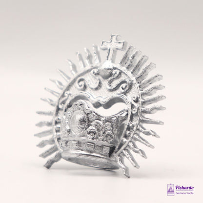 corona plata para virgen cabeza 18 mm