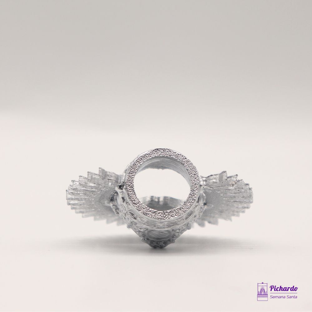 corona virgen miniatura plateada