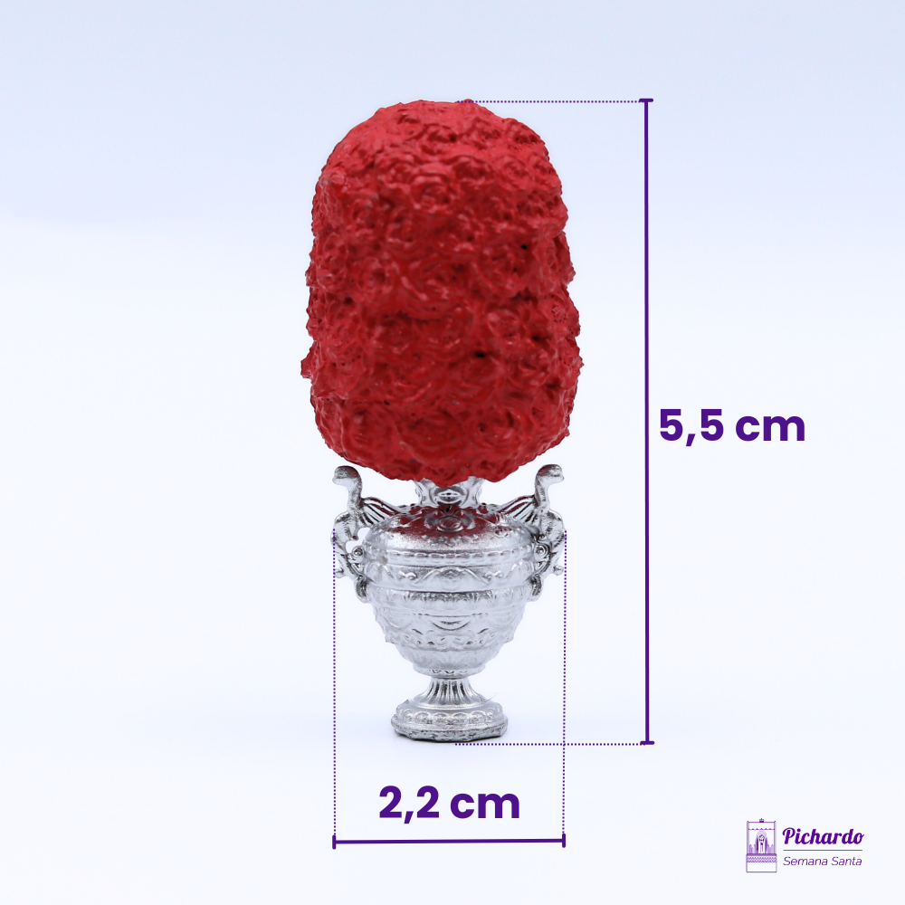 jarra-floral-roja-para-palio-miniatura