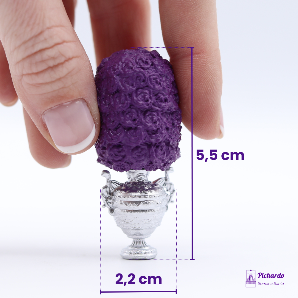 jarra-flores-moradas-para-paso-miniatura-cofrade