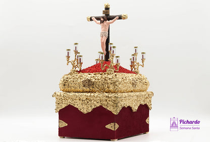 pasito cristo crucificado burdeos mini 014PASCRICRUG