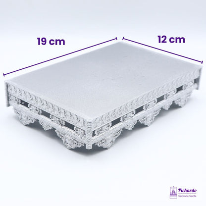 respiraderos plateados para pasos en miniatura 12 por 19