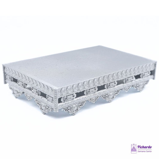 respiraderos plateados paso en miniatura 12x19